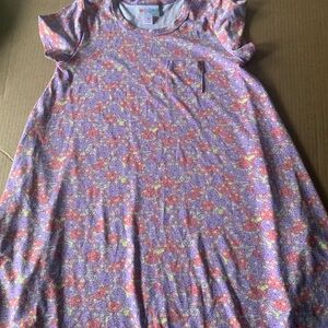 Lularoe girls dress 6 Floral Short Sleeve Dress